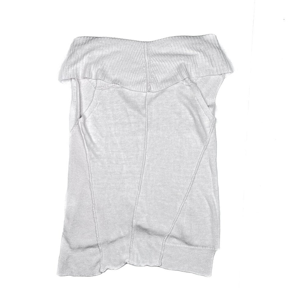 Eileen Fisher Linen Ribbed Knit Shawl V-Neck Pullover Sweater Vest Size S - Picture 6 of 10